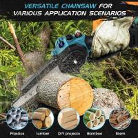 Motosierra eléctrica sin escobillas para carpintería, herramientas de corte de jardín para batería Makita de 18V, 8 pulgadas Motosierra eléctrica, Con 1 batería enchufe de la UE - details 5