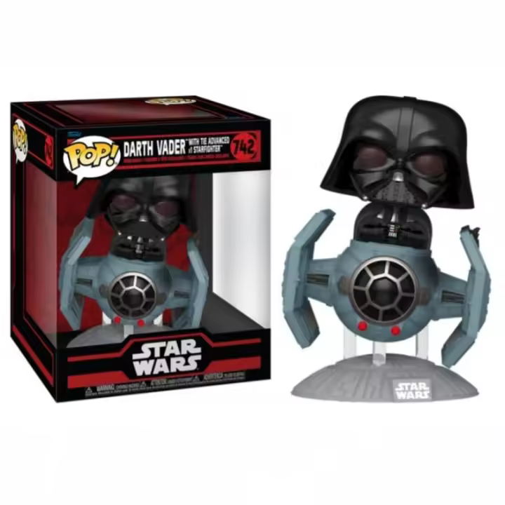 Funko Pop! Star Wars Deluxe, Darth Vader with Tie Advanced x1 Starfighter 742 - 1