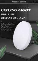 Luz De Techo LED Circular Para Dormitorio Y Balcón Iluminación Interior Fría Y Cálida 18W 24W 36W 48W Vota AC85-265V Luz De Techo Self-Contained - details 0