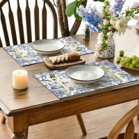 1/4PCS Artoid Mode Tapetes De Mesa De Flores De Hydrangea Y Ramas Estilo Chino Moderno Para Decoración De Comedor Y Cocina Fiesta - details 4
