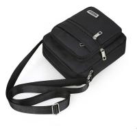 Bolso Bandolera Para Hombre 2024 Nueva Marca Nylon Gris Gran Tamaño Bolsa De Mano Casual Para Viajes Y Negocios Bolsa De Hombro Estilo Chaleco - details 5