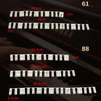 Etiquetas De Notas De Piano De Silicona Para Principiantes Guía Removible Etiquetas De Teclado De Piano Reutilizables Sin Necesidad De Stickers - details 1
