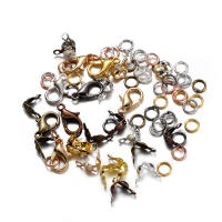 80Pcs/lot Hebilla De Langosta De Aleación Con Anillos De Salto Para Cadena De Collar Y Pulsera Conector Para Fabricación De Joyas DIY Tamaño 1.2x1.2mm - details 4