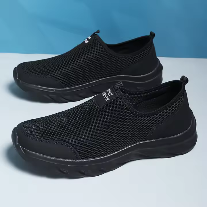 Zapatillas De Verano Para Hombre Suela Antideslizante Transpirable Deporte Ligero Zapatillas Casuales Con Malla Suave Y Cómodas Para Exterior - 1