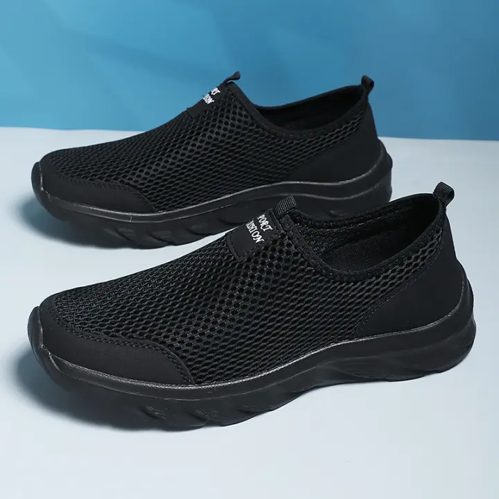Zapatillas De Verano Para Hombre Suela Antideslizante Transpirable Deporte Ligero Zapatillas Casuales Con Malla Suave Y Cómodas Para Exterior - 1