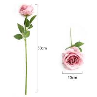 1/3/5Pcs Rosa Artificial 50cm Flores De Seda Para Decoración De Bodas Casamientos Hogar Jardín Decoración De Habitaciones - details 0