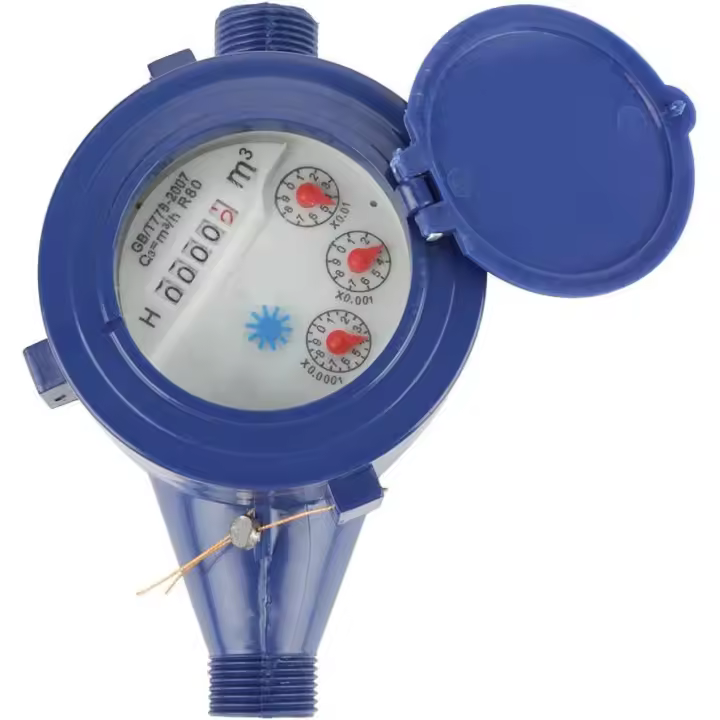 Medidor de agua fría, medidor de flujo de agua para uso doméstico en jardines, medidor de flujo de agua DN15 - 1