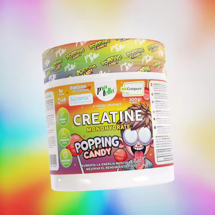 CREATINA CREAPURE (300G) POPPING CANDY - Protella - Efecto petazeta - Delicioso sabor  Alta calidad - 1