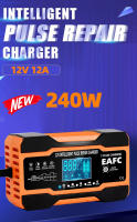 Cargador De Batería Para Coche EAFC 12V 12A 240W Automático Con Pulso Reparación Adecuado Para Coches Motocicletas AGM GEL WET Plomo Ácido - details 0