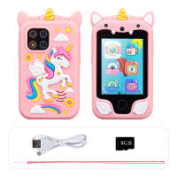 Smart Phone Infantil Con Cámara Unicornio Toque Pantalla Educativo Juguetes Para Niñas Y Niños Edad 3-8 Años MP3 Juguete Digital - details 8