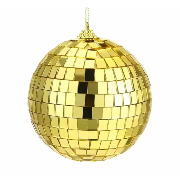 Gerimport Bola Navidad Espejo Oro 10 Cm Decoración Navideña - 1
