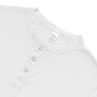 Camiseta De Hombre Estilo Moderno Con Rayas - Cuello Henley Corto Transpirable Y Suave Para Uso Casual - details 11