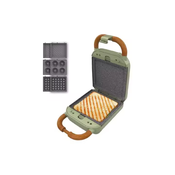 Cecotec Sandwichera Rock'nToast Retro One Green - 1