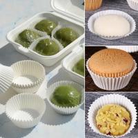 100Pcs Almohadillas Para Cupcake De Papel Resistente Al Grasa Moldes Para Mini Tartas Accesorios De Cocina Ecológicos Y Desechables - details 3