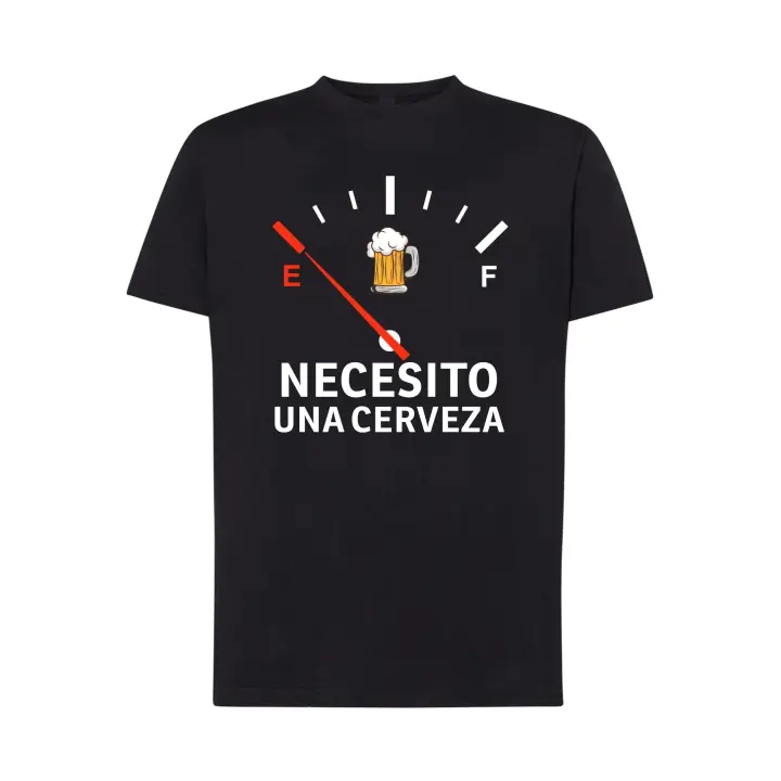 Necesito una Cerveza - Camiseta / Depósito en reserva de Cerveza - Unisex algodón premium hombre y mujer - 1