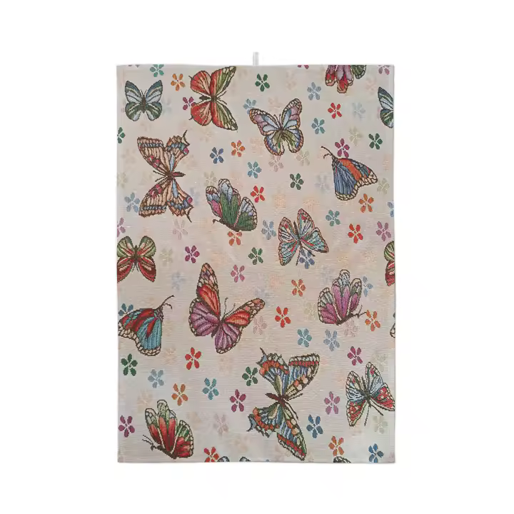 Lafábricadelastelas- Gobelino Jacquard, tela por metros Flores tapicería, resistente, opaco, de calidad, cortinas, cojines, colchas, bolsos - 1