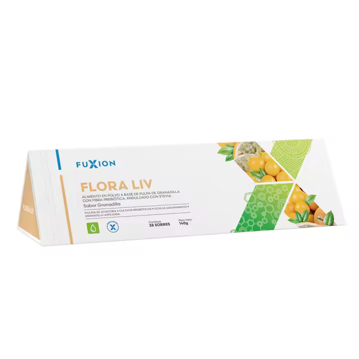 FuXion FLORA LIV - Regenera la Flora Intestinal y refuerza tu Salud Digestiva (28 x 5 g) - 1