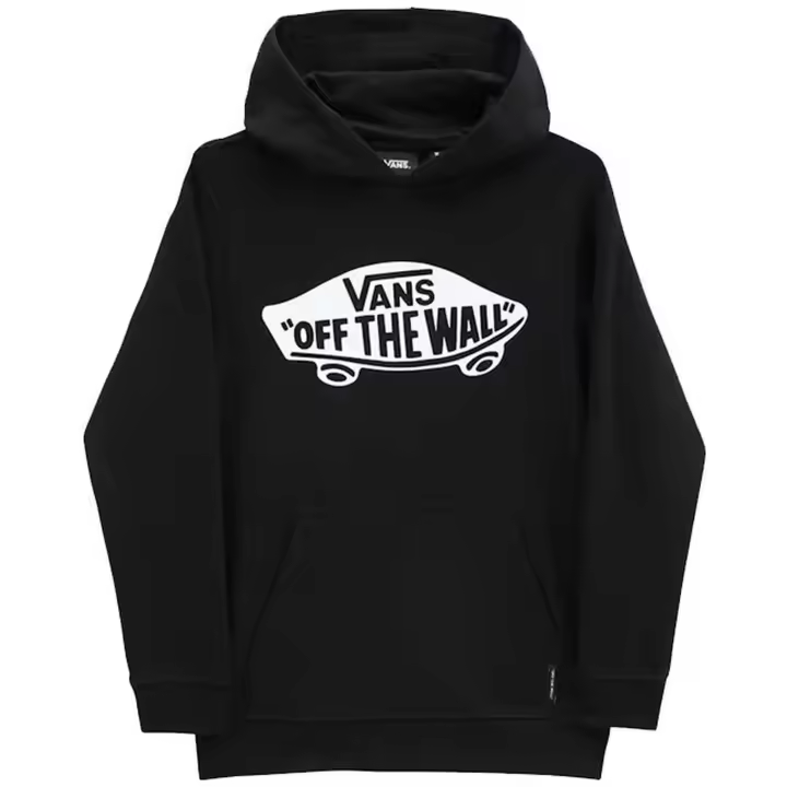 Sudadera con Capucha Vans Off The Wall Board para niños unisex en color negro - 1