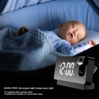 Reloj De Mesa Digital Con Proyección En Techo 180° Pantalla LED Y Temperatura Para Dormitorio Y Sala De Estar Reloj De Alarma Moderno - details 4