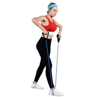 Banda De Resistencia Con Manijas 5 Niveles Ejercicio De Entrenamiento De Fitness Bandas Elásticas Para Fortalecimiento Muscular Y Acondicionamiento Corporal - details 5