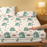 Sábana Ajustada Con Impresión De Dinosaurio Cartoon Animal Pequeño Sábana De Cama Con Diseño De Dormitorio Sin Almohadillas (excluyendo Fundas De Almohada) Material Poliéster 100% - details 3