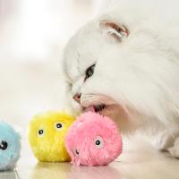 Juguete Inteligente Para Gatos Con Sombrero De Paja Y Níspero Electrónico Simula Sonido De Pájaros Y Rana Entrenamiento Interactivo Tejido Gravedad Peluche Bola De Juguete Para Gatos - details 8