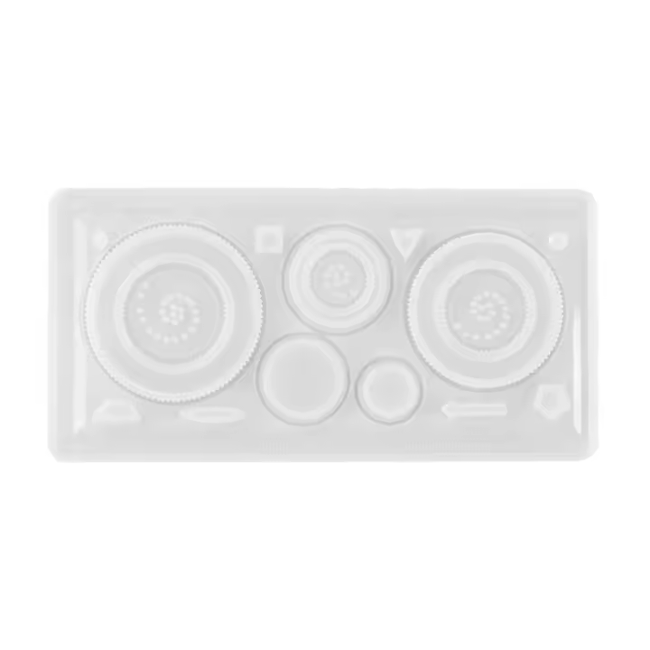 Molde de silicona DIY para cristal y resina epoxi herramientas de joyería y regla para estudiantes - 1
