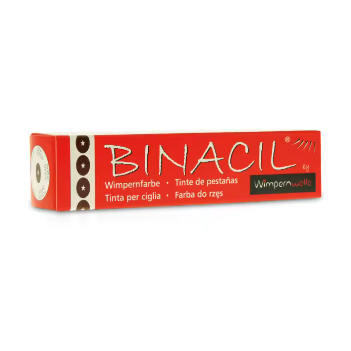 Binacil tinte de cejas y pestañas color castaño  Wimpernwelle 15 ml (castaño medio) - 1