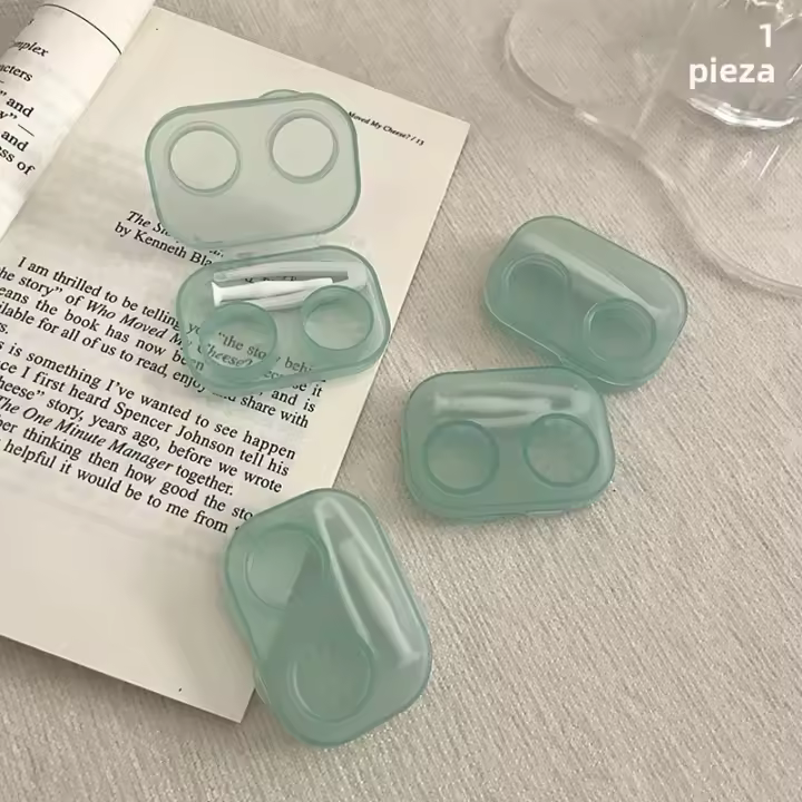 Estuche Para Lentes De Contacto Y Cosméticos Para Mujer Y Niñas Caja De Viaje Para Cuidado De Los Ojos Accesorios De Viaje - 1