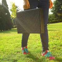 Barbacoa portatil de carbon, plegable y ligera, barbacoa mini de sobremesa para jardin, camping, picnic o playa. Don Feliz - details 3