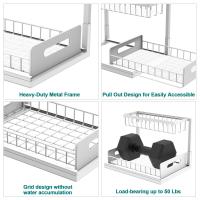 Organizadores y almacenamiento para debajo del fregadero, con cajón deslizante, estante multiusos de 2 niveles para baño y cocina - details 6