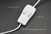 Lámpara LED USB Para Lectura Con Botón De Encendido Luz Blanca Cálida Ajustable Luz De Mesa Para Computadora Y Power Bank - details 2