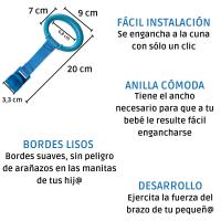 Anillas Para Cunas y Parques | 4 Piezas Para Agarres Parque Infantil Que Ayudan a Aprender a Ponerse de Pie Fácilmente| Regalo Ideal De Anillas Para Parque Cuna. - details 1