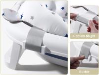 Alfombra de baño para bebé de 22 x 14,2 pulgadas, cama de baño para recién nacido, alfombra de malla suave antideslizante ajustable, respaldo plegable para silla de baño para bebé, alfombra flotante para baño de bebé, adecuada para 0-18 meses - details 3