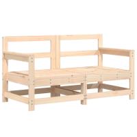 vidaXL Sofás de esquina de jardín 2 uds madera maciza de pino Pino natural, Pino blanco, Pino gris Conjunto Terraza Muebles Jardín Exterior Juego de Muebles de jardín Mueble Jardín Exterior Muebles de Salon Exterior - details 2