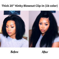 Extensiones De Cabello Humano Clip in Remy Textura Recta Pelo Brazileño 8 Piezas Pack Para Mujeres Negras Tejido Completo - details 3