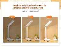 Lámpara De Escritorio Doble LED Con Luz Nocturna Toque 3 Niveles Regulables Recargable Por USB Protección Para Los Ojos Plegable Para Lectura En La Cama - details 7