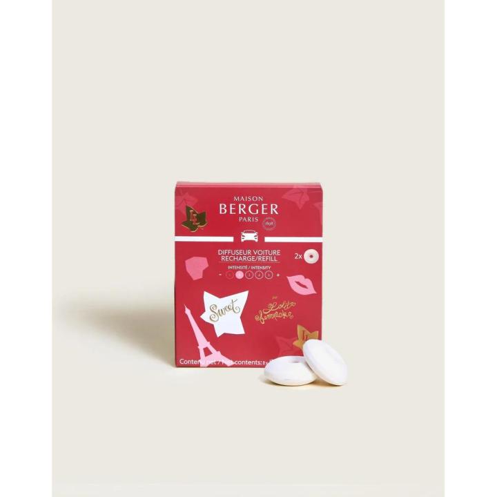 Recargas difusor de coche Lolita Lempicka SweetInicie sesión para añadir Recargas difusor de coche Lolita Lempicka Sweet a la lista de favoritos Viva un viaje sensorial con las recargas difusor de coche Lolita Lempicka Sweet, elegante fusión de cereza, ca