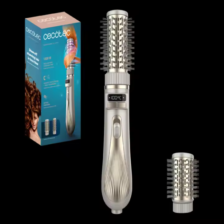 Cecotec Cepillo de Aire con 2 Cabezales CeramicCare 2in1 Gyro. 1000W, Doble Cabezal Cerámico, Función Rotativa e Iónica - 1