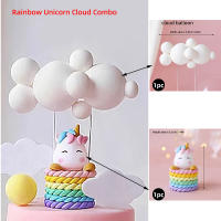 Topper De Cumpleaños Unicornio Arcoíris Para Niñas Decoración De Pastel Fiesta De Baby Shower Tema Unicornio Para Niños De 1 Año - details 11