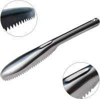 Fish Scaler, 304 Stainless Steel Fish Scaler Remover, Sawtooth Fish Descaler Tool for Family Kitchen, Seafood Markets - details 1