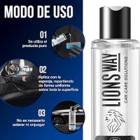LIONSWAY - Hidratador Plásticos Coche y Moto – Gel Renovador No Oleoso, Efecto Seco Duradero, Con Esponja - details 5