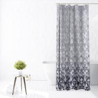 Cortina de ducha de 180 x 180 cm, impermeable, a prueba de moho y elegante decoración para el baño. - details 0