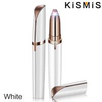 KISMIS Kit De Epilador Eléctrico Recargable USB Mini Para Mujeres Eliminación De Vello Facial Pincel De Cejas Sin Dolor - details 11
