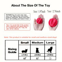 Bola De Juguete Para Perros Y Gatos Masticable Y Limpia Los Dientes Bola De Alimento Para Mascotas Material No Tóxico Resistente Al Mordisco - details 4