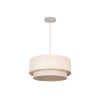 Fabrilamp - Colgante Doble 1l. Beis/beis Cilind (50/40/reg) - details 0