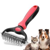 Peine Para Mascotas Desplumador Para Perros Y Gatos Herramienta De Desenredado Para Peluquería De Animales Reducción De Pelo Flotante Previene El Enredo Del Pelo - details 2