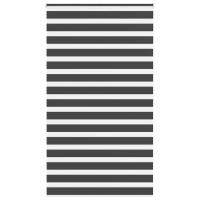 vidaXL Estor cebra negro tejido poliéster en dimensiones 115x100 cm/115x150 cm/115x200 cm y más | protección solar decorativa para ventanas hogar oficina dormitorio fácil de instalar - details 9