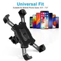 Soporte De Teléfono Para Bicicleta Eléctrica Rotable 360° No Esmerilado Compatible Con iPhone Xiaomi Moto Motocicleta Montado En La Manillar Para Ciclismo - details 3