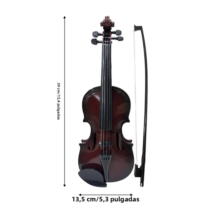 Kit De Violín Simulado Para Principiantes Instrumento Musical De Exquisita Habilidad Propiedades De Performance Regalos - 1